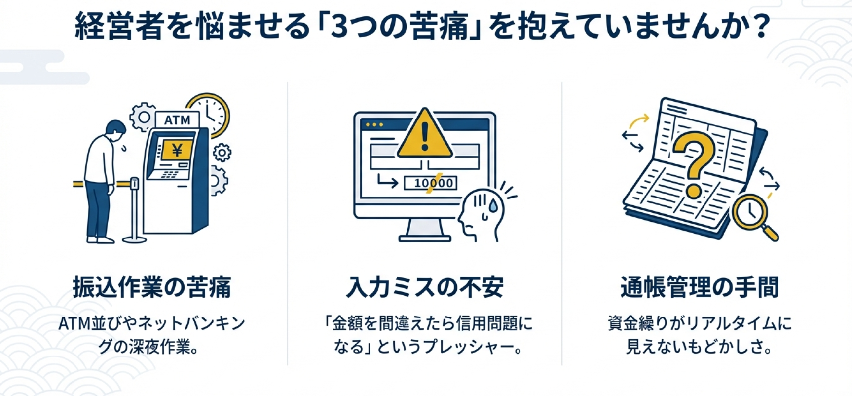 ケイリさん 経営者を悩ませる3つの苦痛